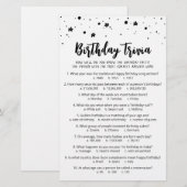 Verjaardag Trivia Spel met Antwoorden Verjaardagsf (Voorkant / Achterkant)