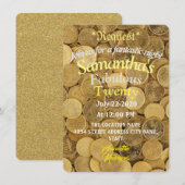 Verjaardag Tropisch Geld Uitnodiging (Voorkant / Achterkant)