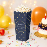 Verjaardag Trouwen Blauwe Polka Dots Chic Favoriet Bedankdoosjes<br><div class="desc">Verjaardagsgunstboxen in blauw en goud met Glam Chic Gold-Stippen Patroon voor bruiloft,  vrijgezellenfeest,  repetitiediner,  koppeldiner.</div>