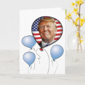 Verjaardag Trump Kaart (Gele Bloem)