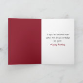 Verjaardag Trump met een rood MAGA-Pet Kaart (Binnen)