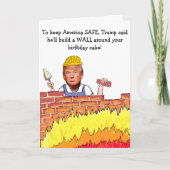Verjaardag Trump Wall Kaart (Voorkant)