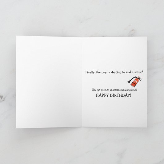 Verjaardag Trump Wall Kaart (Binnen)