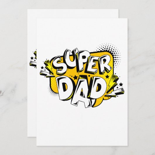 VERJAARDAG TSHIRT VOOR VADER  KAART (Voorkant / Achterkant)