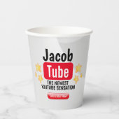 Verjaardag Tube Paper Cup Papieren Bekers (Voorkant)