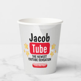 Verjaardag Tube Paper Cup Papieren Bekers