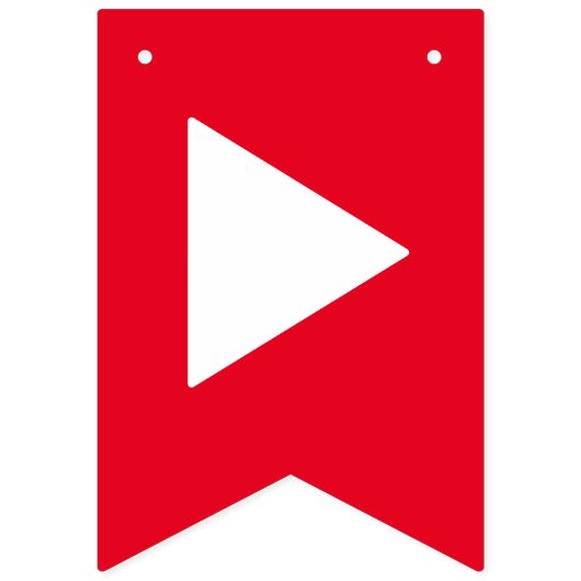 Verjaardag Tube Party Bunting Banner (Eerste vlag)