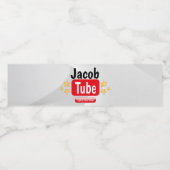 Verjaardag Tube Water fles etiketten (Enkel label)