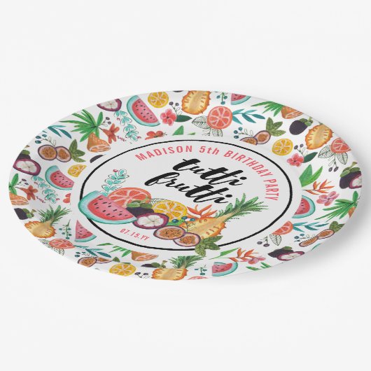 Verjaardag | Tutti Frutti | Bord van papierpartij (Gekanteld)