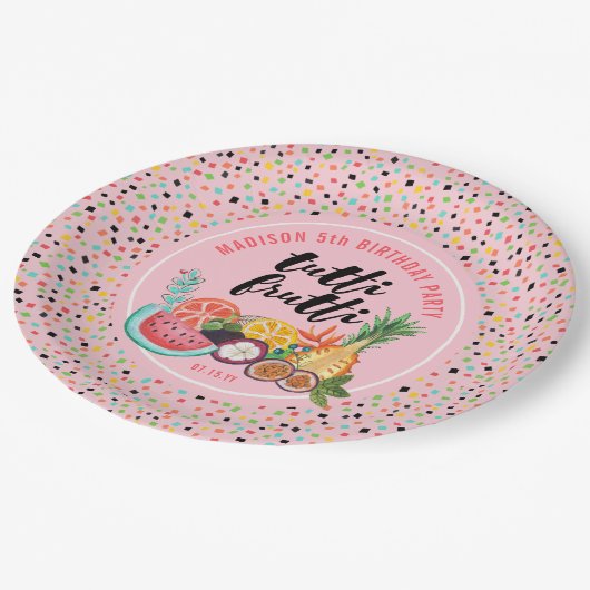 Verjaardag | Tutti Frutti | Bord van papierpartij (Gekanteld)