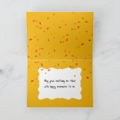 Verjaardag twee wegen in een herfstvakantie Bossen Kaart (Binnen)