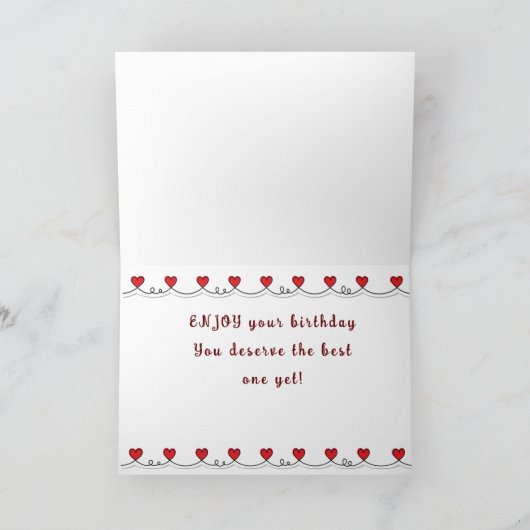 VERJAARDAG ***TWEELING*** KAART (Binnen)