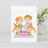 Verjaardag Tweeling Meisjes Kaart (Staand voorkant)