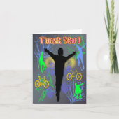Verjaardag Tween Boy's Thank You kaarten (Voorkant)