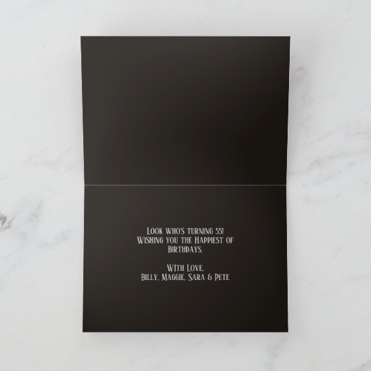 Verjaardag Typografie Grappig oud tot perfectie Kaart (Binnen)