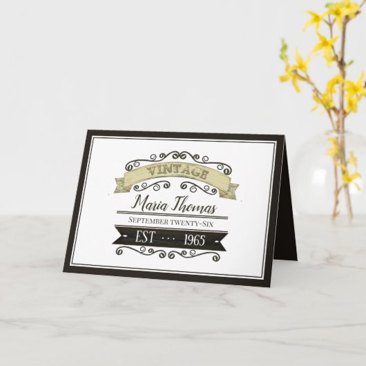 Verjaardag Typografie Grappig oud tot perfectie Kaart (Gele Bloem)