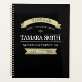 Verjaardag Typografie Grappig oud tot perfectie Planner (Voorkant)