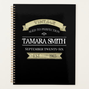 Verjaardag Typografie Grappig oud tot perfectie Planner