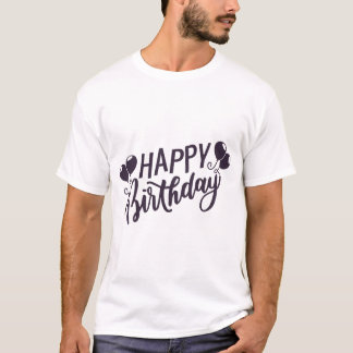 Verjaardag typografie spreuken t-shirt