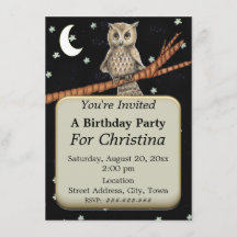  Verjaardag Uil Blauw Ketting Sterren Maan