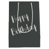 Verjaardag Uil Op Omheining Post Medium Cadeauzakje (Achterkant)