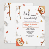 Verjaardag Uilen Kaart (Voorkant / Achterkant)