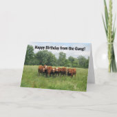 Verjaardag uit groep kaart (Voorkant)