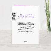 Verjaardag Uitgesteld- hydrangea 5409-aanpassen Kaart (Achterkant)