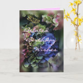 Verjaardag Uitgesteld- hydrangea 5409-aanpassen Kaart (Gele Bloem)