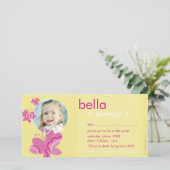 VERJAARDAG UITNODIGEN FOTOKAART :: flutterbybutter (Staand voorkant)