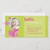 VERJAARDAG UITNODIGEN FOTOKAART :: flutterbybutter (Voorkant)