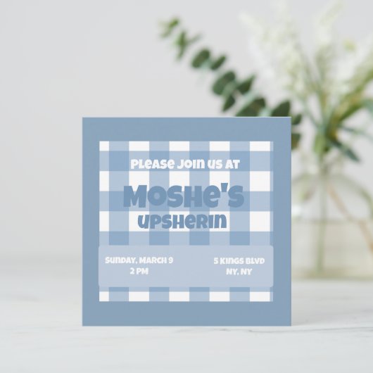 Verjaardag uitnodiging (Staand voorkant)