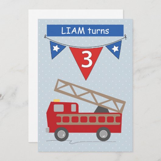 Verjaardag Uitnodiging Aangepaste naam, Matthew Ag (Voorkant / Achterkant)