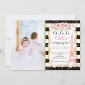 Verjaardag uitnodiging Eiffeltoren Parijs (Voorkant)