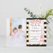 Verjaardag uitnodiging Eiffeltoren Parijs (Staand voorkant)