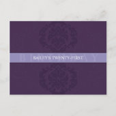 VERJAARDAG UITNODIGING:: finesse 3 Uitnodiging Briefkaart (Voorkant)