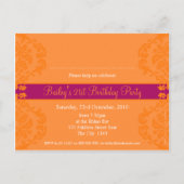 VERJAARDAG UITNODIGING:: finesse 5 Uitnodiging Briefkaart (Achterkant)