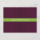 VERJAARDAG UITNODIGING:: finesse 6 Uitnodiging Briefkaart (Voorkant)