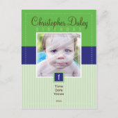 VERJAARDAG UITNODIGING:: gestikt - boy1 Uitnodiging Briefkaart (Voorkant)