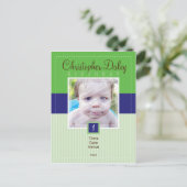 VERJAARDAG UITNODIGING:: gestikt - boy1 Uitnodiging Briefkaart (Staand voorkant)