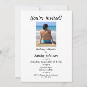 Verjaardag uitnodiging Je bent uitgenodigd op maat (Voorkant)