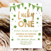 Verjaardag uitnodiging Lucky One Eerste Verjaardag