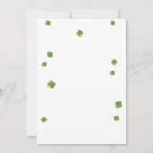 Verjaardag uitnodiging Lucky One Eerste Verjaardag (Achterkant)