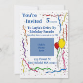 Verjaardag uitnodiging voor kind (Voorkant)