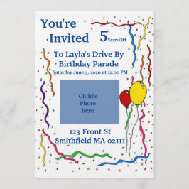 Verjaardag uitnodiging voor kind