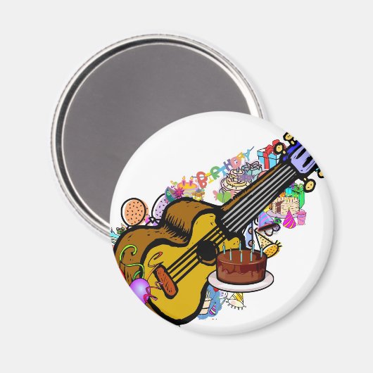 Verjaardag Uke Magneet (Voorkant / Achterkant)