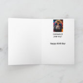 Verjaardag Uniek Een van een soort persoon Humor Kaart (Binnen)