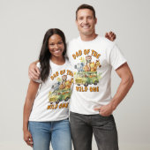 Verjaardag vader van de wilde safari dieren t-shirt (Unisex)