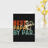 Verjaardag Vaderdag Beste Papa Par Voor Golf Papa Kaart (Gele Bloem)
