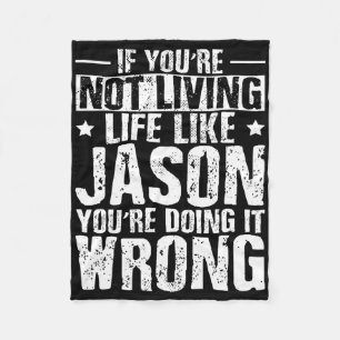 Verjaardag Vaderdag Jason Naam Voornaam Spreuk Fleece Deken